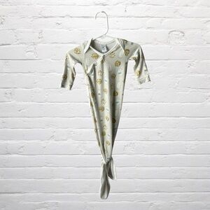 Copper Pearl // Milk and Cookies Unisex Knotted Gown size Newborn